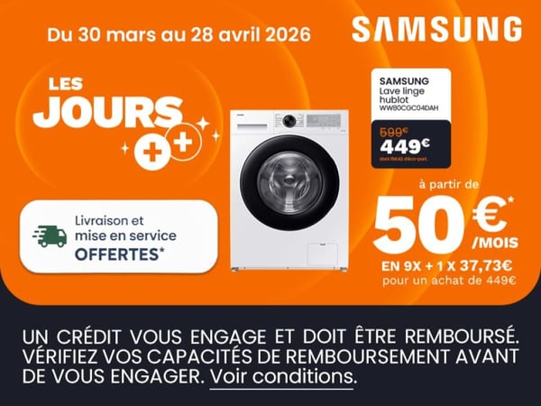 lave linge samsung