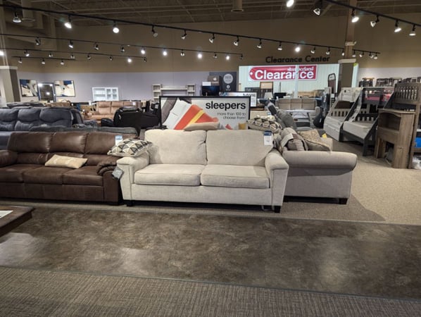 Amery Slumberland Furniture sleeper section