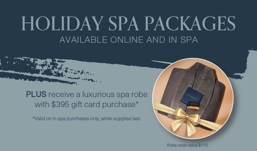 Holiday Spa Packages Available Online and In Spa