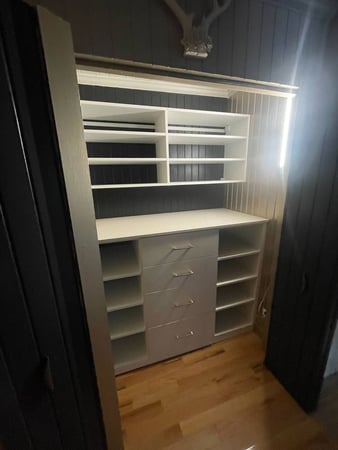 Functional reach-in closet design