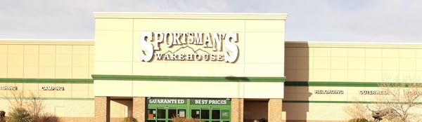 The front entrance of Sportsman's Warehouse in St. George