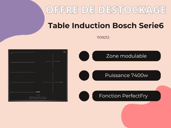 Table induction Bosch Serie6