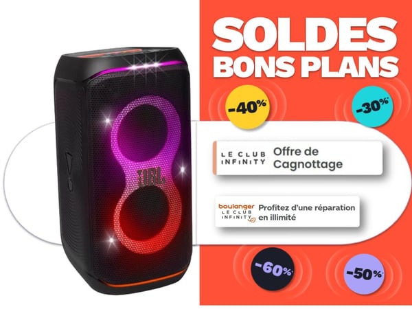 Profitez des offres exceptionnelles chez Boulanger Limoges, sur les enceintes JBL PartyBox.
Ne laissez pas passer cette chance de faire vibrer vos événements à prix avantageux. Rendez-vous chez Boulanger Limoges pour découvrir notre sélection d’enceintes JBL.