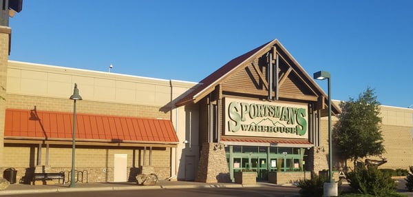 The front entrance of Sportsman's Warehouse in Bozeman