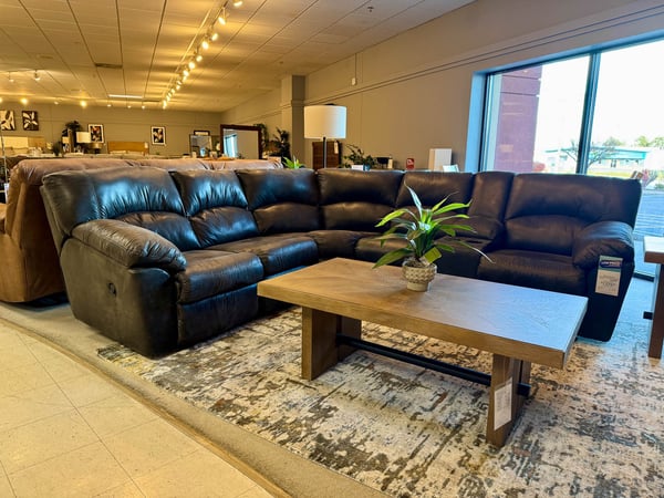 Eau Claire Slumberland Furniture leather L sectional