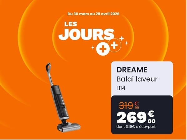 aspirateur balai laveur dreame H14