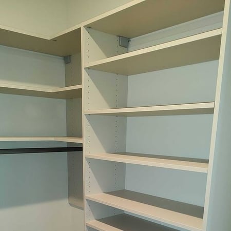 Classic White walk-in closet
