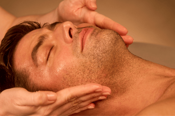 Man enjoying a Woodhouse Spa Experience