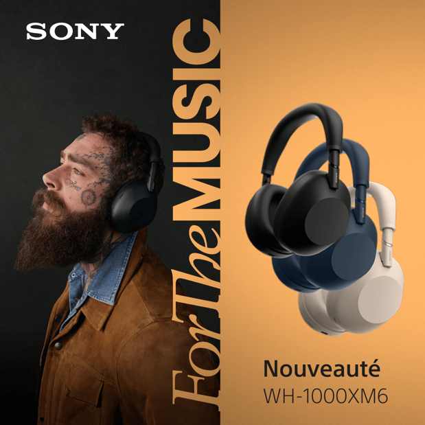 Précommande du nouveauté casque SONY Casque SONY WH1000XM6 IA
Nouveau design pliable et couplé à l’IA : profitez de la meilleure réduction de bruit du marché
à Découvrir dans votre magasin Boulanger Bordeaux Mérignac.