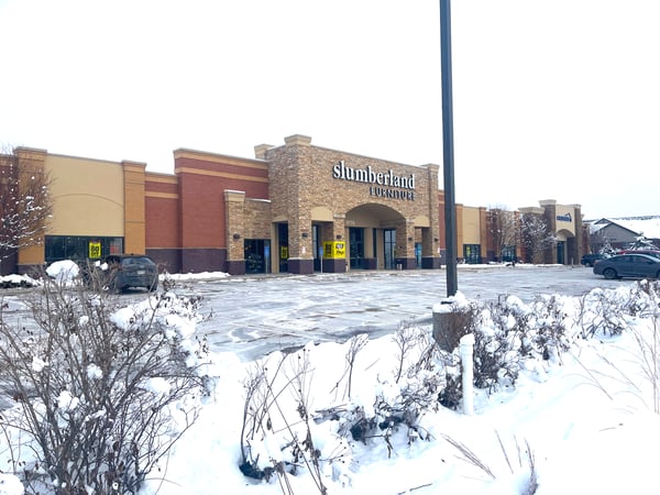 Slumberland Furniture Store in Woodbury,  MN - Storefront Street View