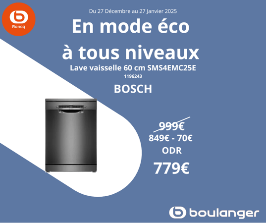 Lave vaisselle 60 cm SMS4EMC25E