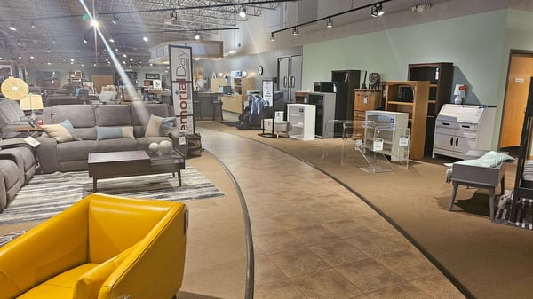 Woodbury Slumberland Furniture interior 2