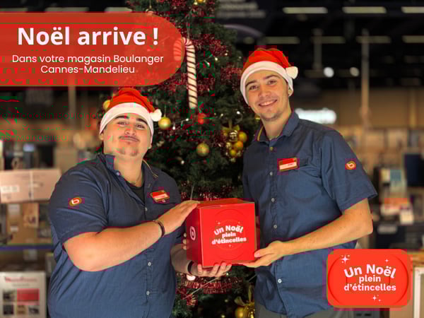 Noël magasin Boulanger Cannes-Mandelieu