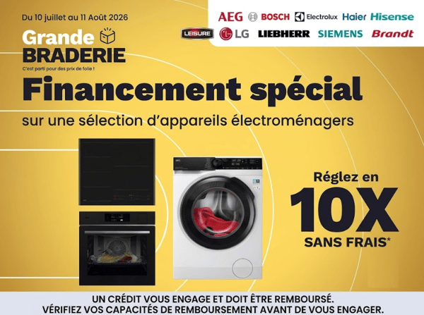 Grande Braderie chez Boulanger Niort : Équipez-vous avec les plus grandes marques et réglez en 10X sans frais !