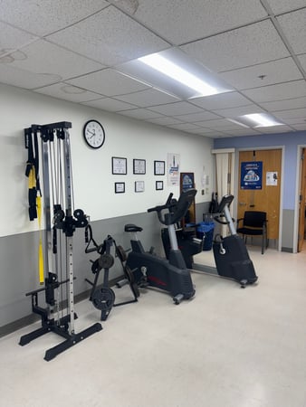 NY-Fairport-MVPT
Therapy Equipment (weighted cable column, upright and recumbent bikes)