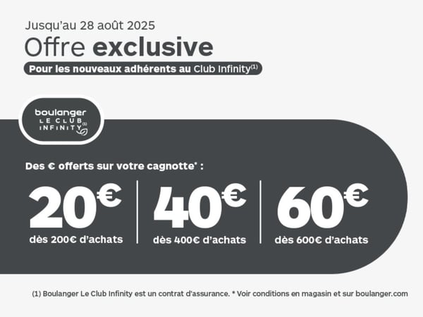 Nouvelle offre Infinity Maison