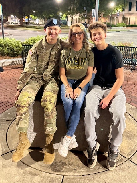 Andrea and her boys 2026 - #New Army MOM