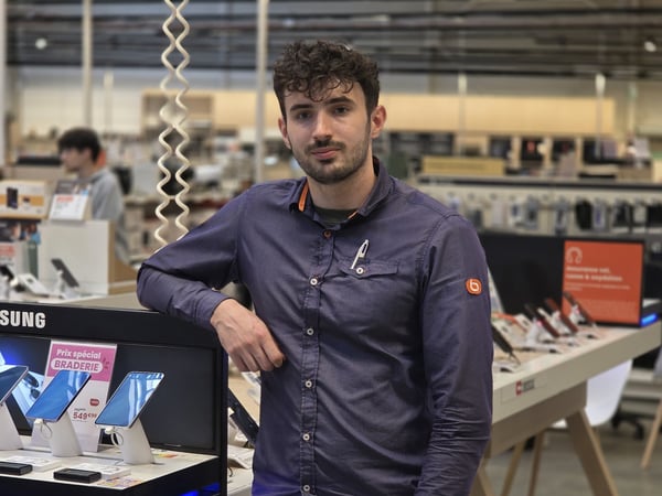Bastien, assistant manager en alternance Boulanger Orgeval