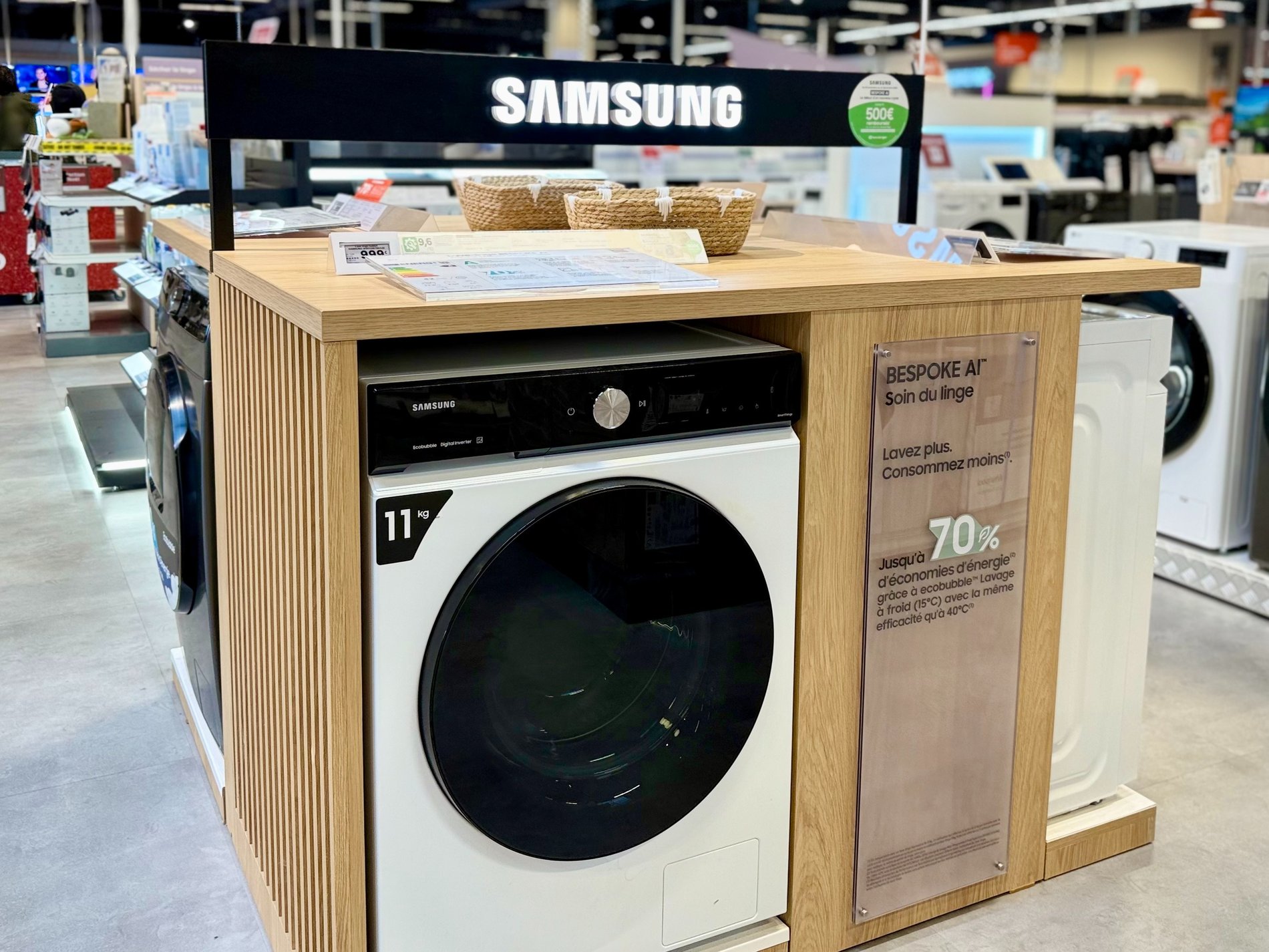 Lave linge Samsung Boulanger Rennes St Grégoire