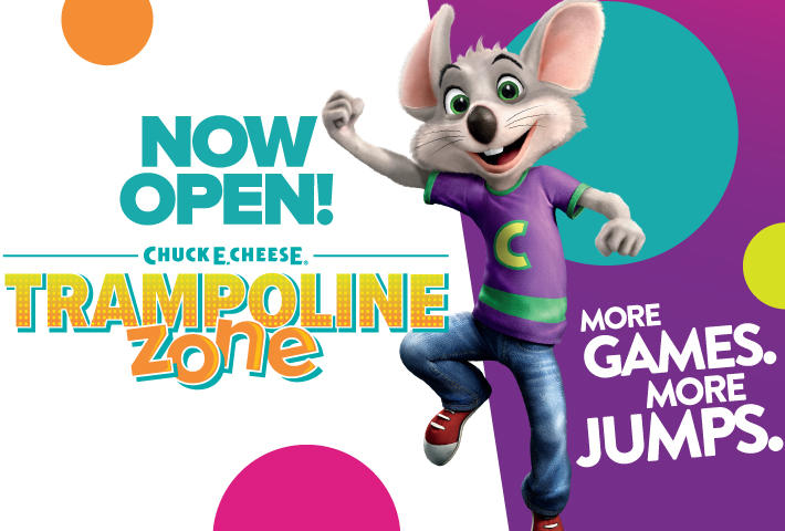 Now Open! Trampoline Zone at Chuck E. Cheese