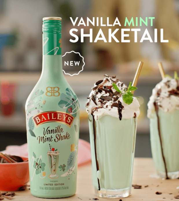 Baileys Vanilla Mint Shake Irish Cream Liqueur