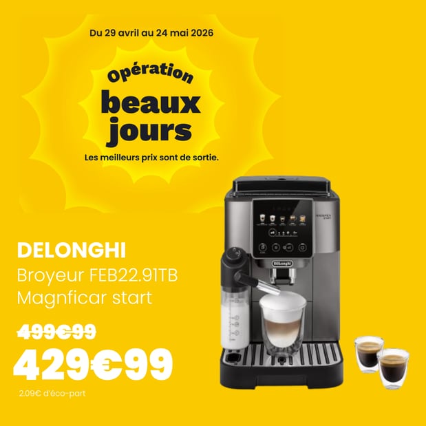 Expresso Broyeur DELONGHI Magnifica Start Color FEB2291.TB Titane