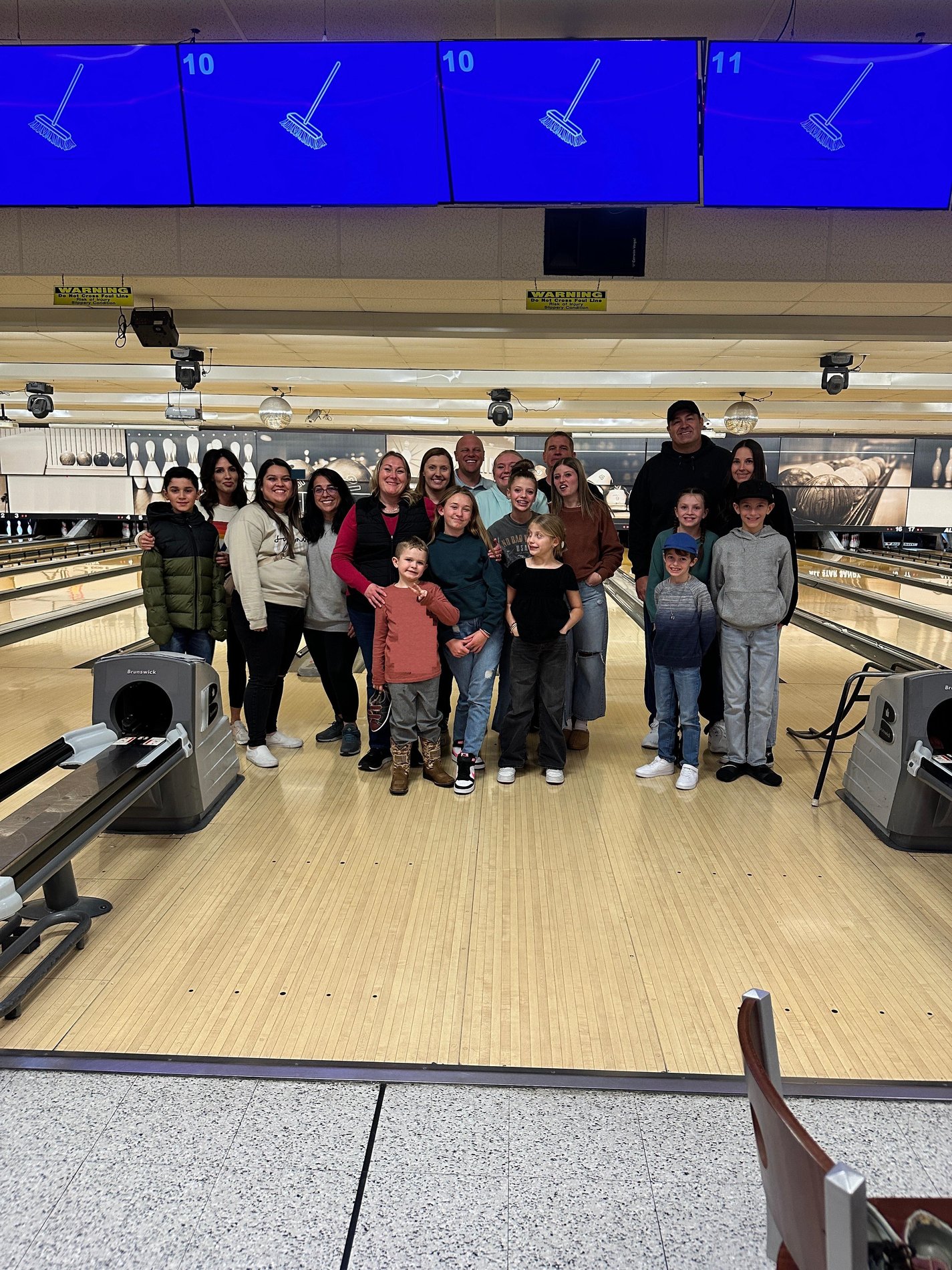 Staff and family bowling outing!