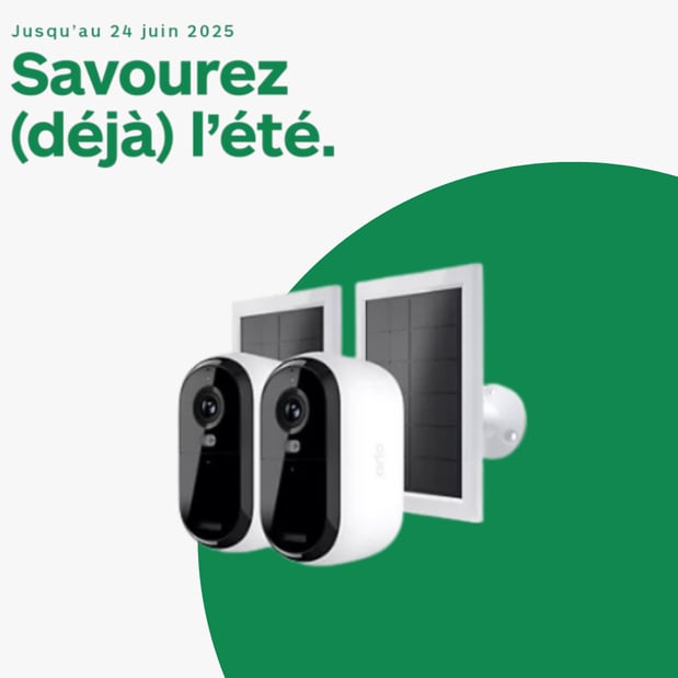 Caméra de surveillance ARLO 2 caméras Essential 2K+2 Panneaux sol.