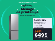 Réfrigérateur combiné SAMSUNG RB38C600DSA