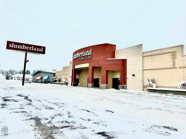 Slumberland Furniture Store in Eau Claire,  WI -  Storefront wide view Right