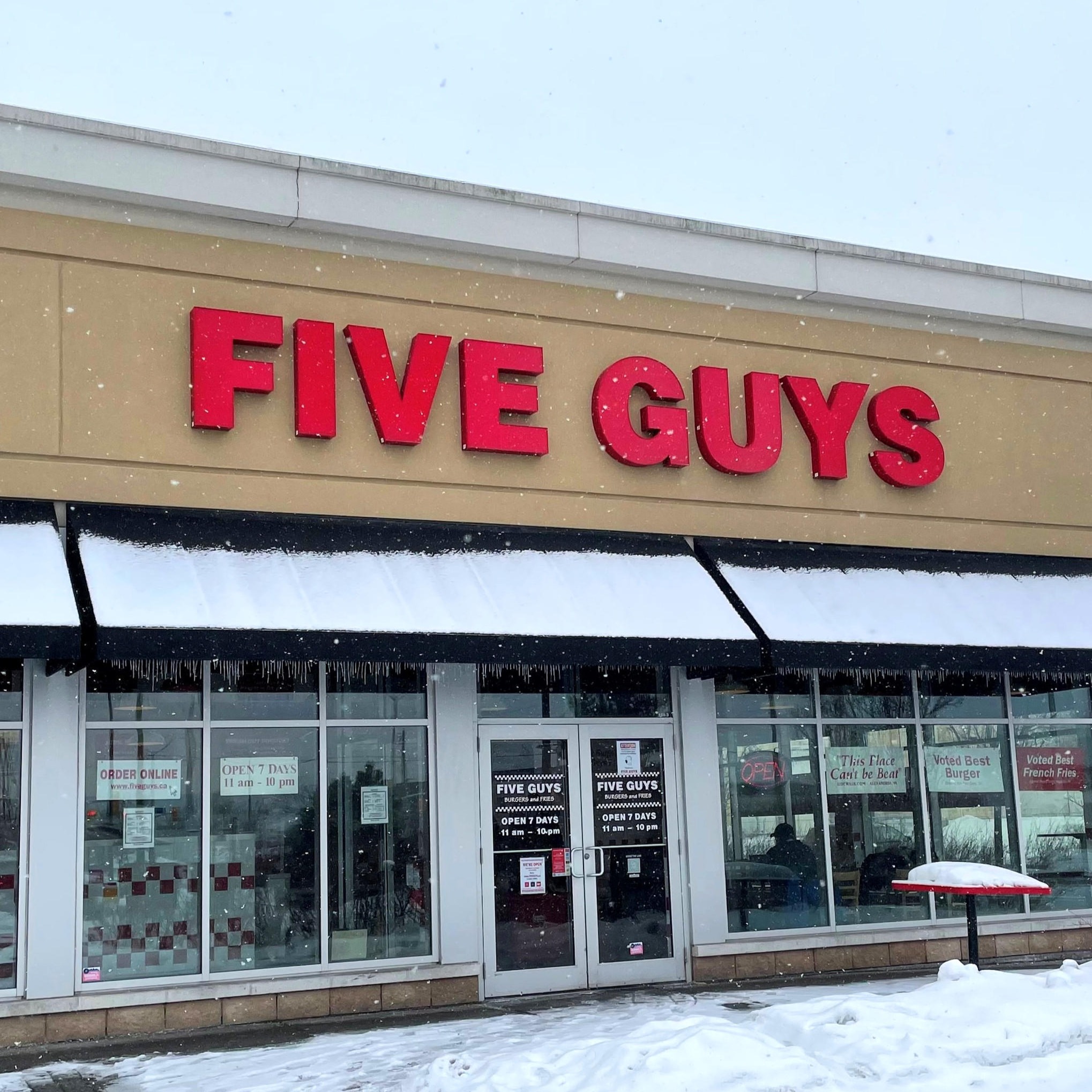 Five Guys at 324 West Hunt Club Rd. in Ottawa.