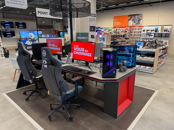 Une table expérience Gaming et un nouvelle espace dédié.