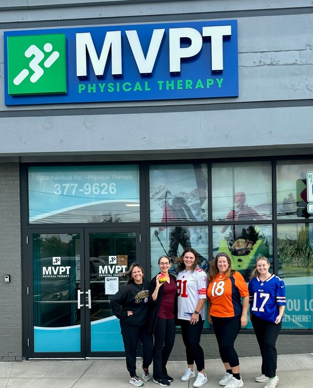 Staff at MVPT in Penfield NY (from left to right); Brittany L, Michelle C, Heather C, Lindsay G, Zoe W.