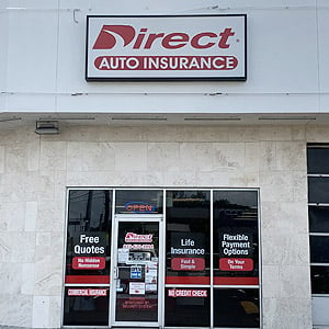 Direct Auto Insurance storefront located at  9017 East Adamo Drive, Tampa