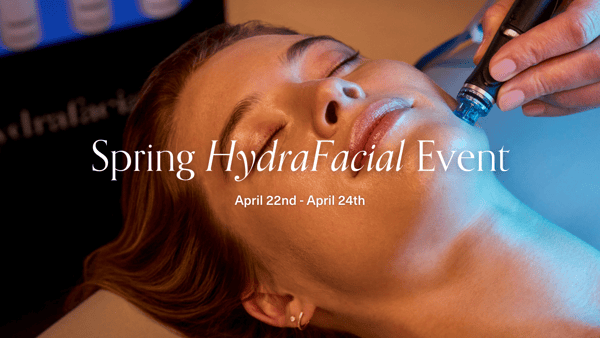 Hydrafacial skincare event at Woodhouse Spa Quarry Market in San Antonio April 22 - 24 2025.