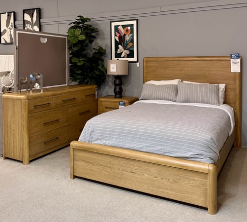 Eau Claire Slumberland Furniture sandalwood bedroom set