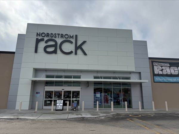 Nordstrom Rack Westchase Shopping Center store front location in Houston, TX