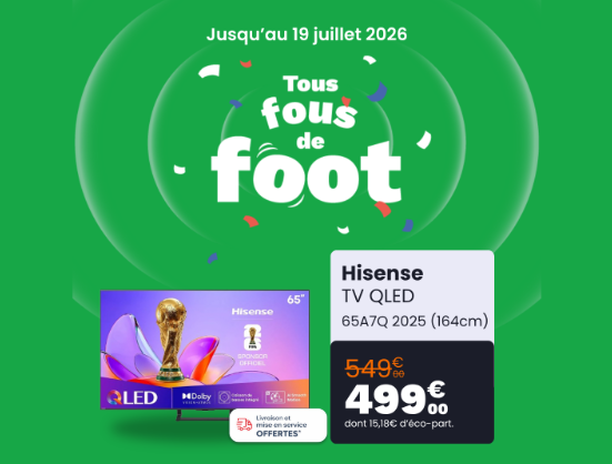 TV QLED HISENSE 65A7Q 2025