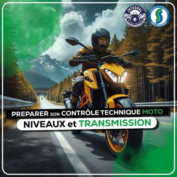 Préparer son contrôle technique moto - Les niveaux et la transmission