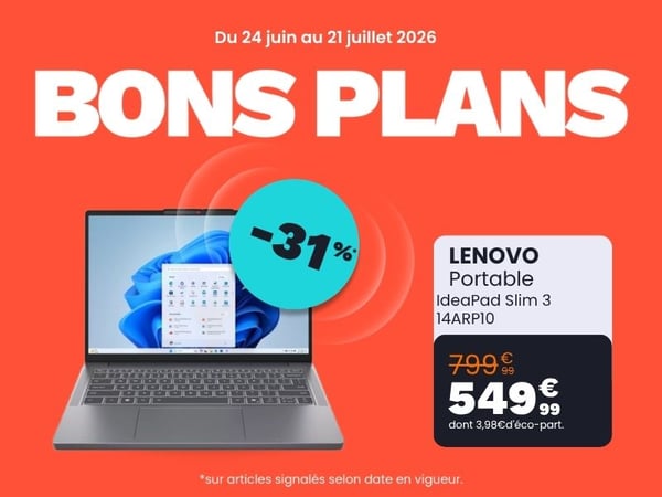 Ordinateur portable LENOVO IdeaPad Slim 3 14ARP10