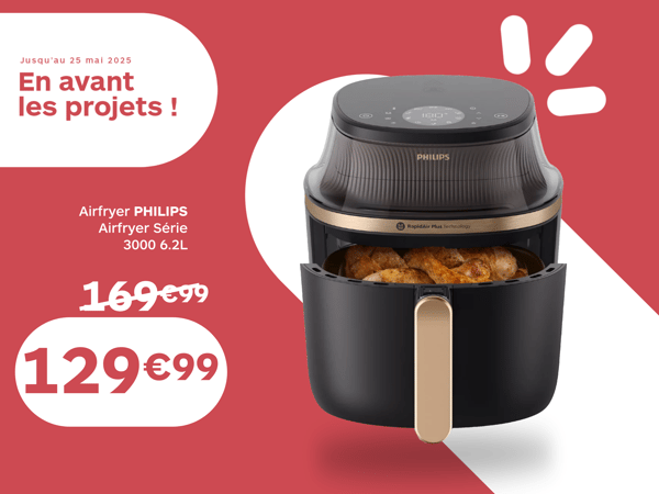 Airfryer PHILIPS Airfryer Série 3000 6.2L NA332/00