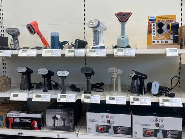 Défroisseurs au magasin Boulanger Chambéry.