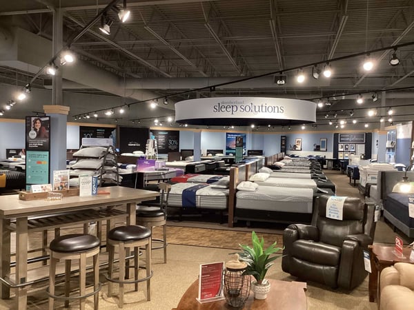 Fridley Slumberland Furniture mattress section