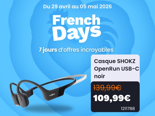 Casque SHOKZ OpenRun USB-C noir