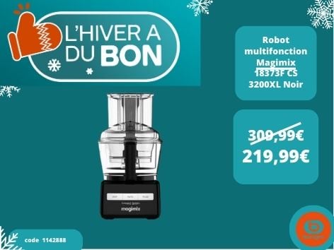 Retrouvez le Robot multifonction Magimix 18373F CS 3200XL Noir dans votre magasin Boulanger Boulogne sur mer
