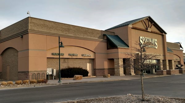The front entrance of Sportsman's Warehouse in Loveland