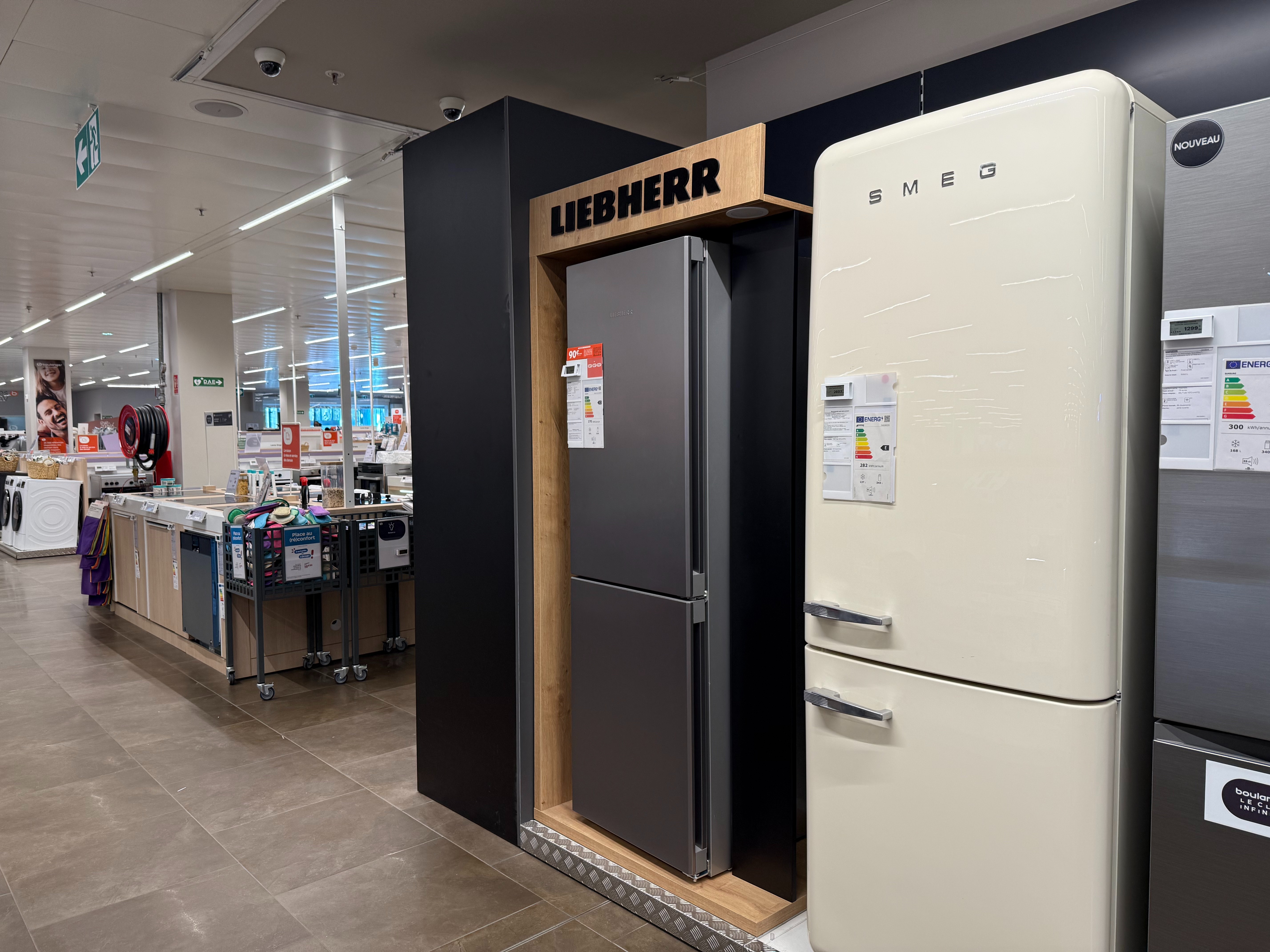 Espace Liebherr (réfrigérateurs) - Magasin Boulanger Levallois So Ouest