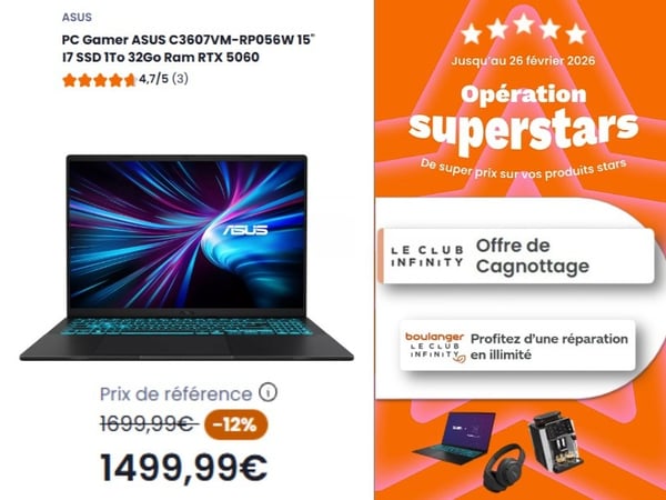 Sélection PC ASUS à Boulanger La Rochelle Angoulins