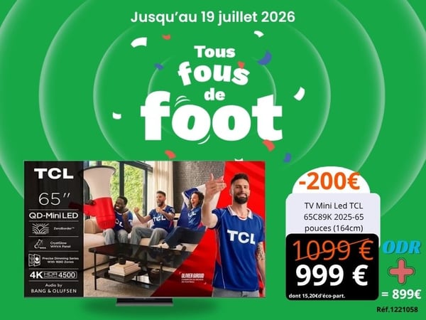 TV Mini Led TCL 65C89K 2025-65 pouces (164cm)