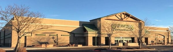 The front entrance of Sportsman's Warehouse in Thornton